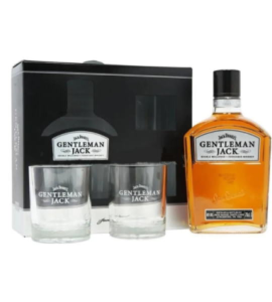 JACK DANIEL’S GENTLEMAN 70CL COFFRET 2 VERRES