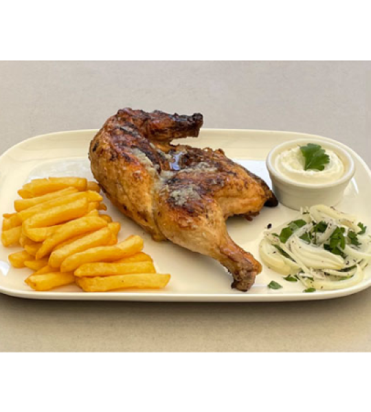 1/4POULET SAUTE A AIL
