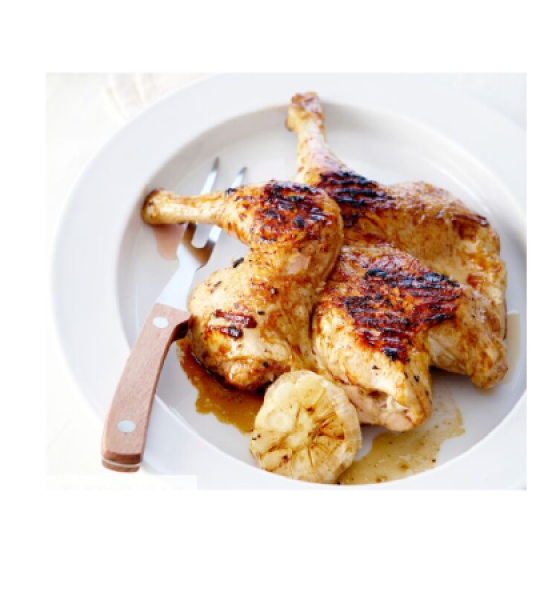 1/2POULET SAUTE A AIL