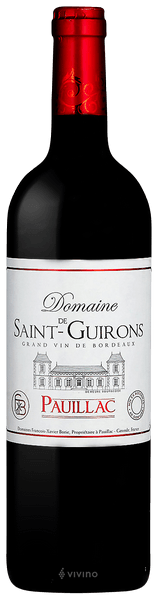 DOMAINE SAINT GUIRONS 2017 PAUILLAC ROUGE 75CL
